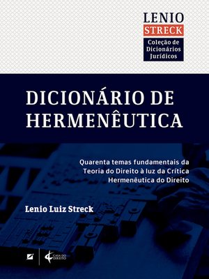 cover image of Dicionário de Hermenêutica